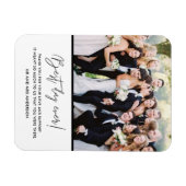 Beste dag van het huwelijk Foto: Bedankt Magnet Magneet (Horizontaal)