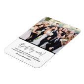 Beste dag van het huwelijk Foto: Bedankt Magnet Magneet (Linkerzijde)