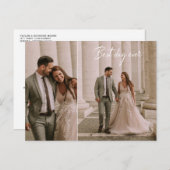 Beste dag van het huwelijk Foto Collage Hartelijk  Briefkaart (Voorkant / Achterkant)