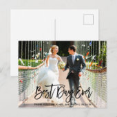 Beste dag van het Manuscript van de Borstel van de Briefkaart (Voorkant / Achterkant)