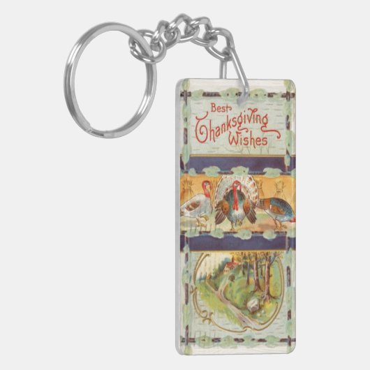 Beste dag van Thanksgiving Wint Sleutelhanger (Voorkant Links)