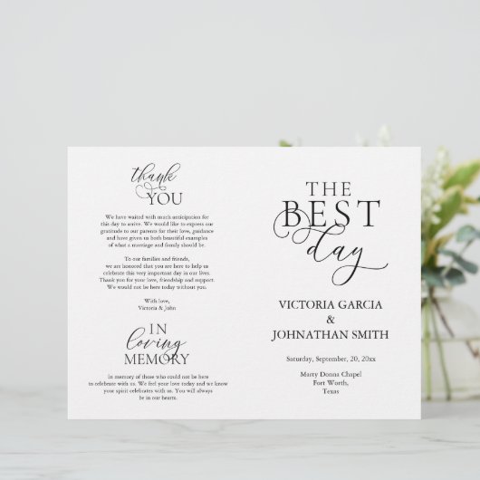 Beste dag, weddenschappen, vouwbaar programma (Staand voorkant)