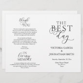 Beste dag, weddenschappen, vouwbaar programma (Voorkant / Achterkant)