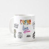 Beste dagelijkse Motivatie & Life Quotes Mok (Voorkant links)