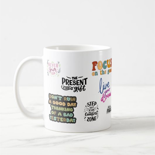 Beste dagelijkse Motivatie & Life Quotes Mok (Links)