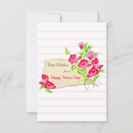 Beste dagkaart voor beste wensen bedankkaart (Voorkant)