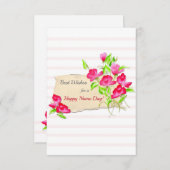 Beste dagkaart voor beste wensen bedankkaart (Voorkant / Achterkant)