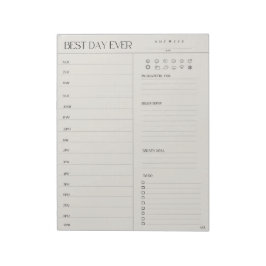 Beste dagplanner, 11 inch x 8,5 inch Notitieblok -