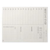 Beste dagplanner, 11 inch x 8,5 inch Notitieblok - (Voorkant)