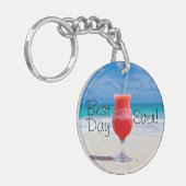Beste dagstrand sleutelhanger (Voorkant Links)