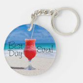 Beste dagstrand sleutelhanger (Achterkant)
