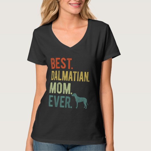 Beste Dalmatische Moeder Ooit Hondenmoederdag T-shirt (Voorkant)