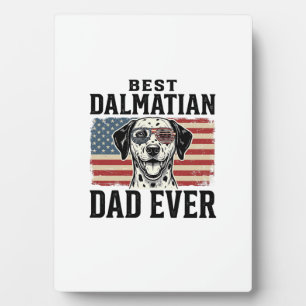 Beste Dalmatische Vader Ooit Patriottisch Hond Shi Fotoplaat