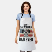 Beste Dalmatische Vader Ooit Patriottisch Hond Shi Schort (Gedragen)