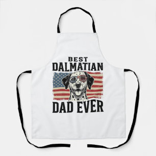 Beste Dalmatische Vader Ooit Patriottisch Hond Shi Schort