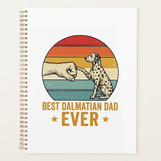 Beste Dalmatische Vader Ooit Vintage Vuistbumper S Planner (Voorkant)