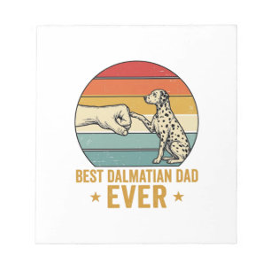 Beste Dalmatische Vader Ooit Vintage Vuistbumper T Notitieblok
