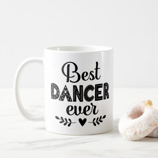 Beste danseres voor geballetdansende cadeaus koffiemok (Met donut)