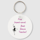 Beste dansleraar! -dleutelhanger sleutelhanger (Voorkant)