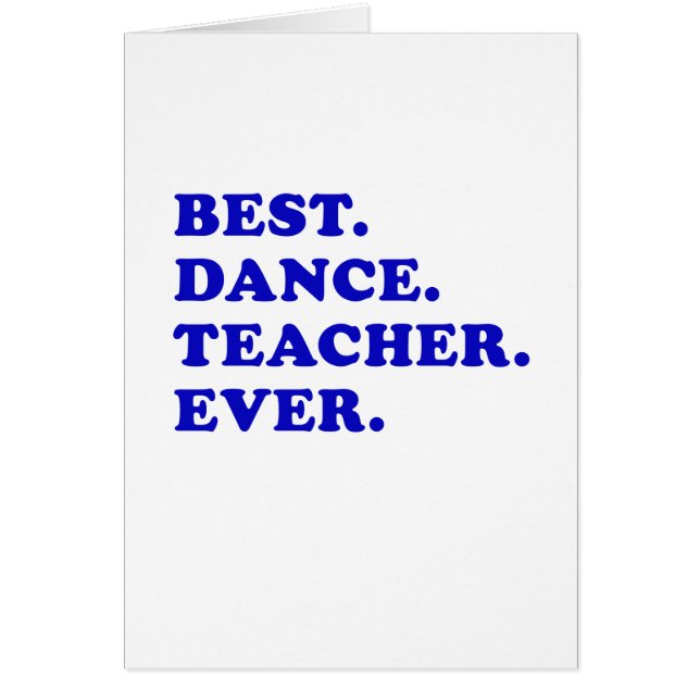 Beste dansleraar ooit (Voorkant)