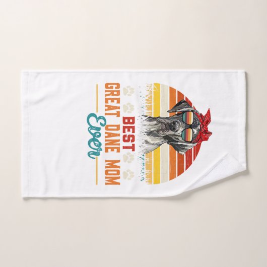 beste dansmoeder ooit geweldig dane mammors dag handdoek (Handdoek)