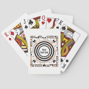 Beste Dart Vader – Gelukkige Vaderdag Pokerkaarten