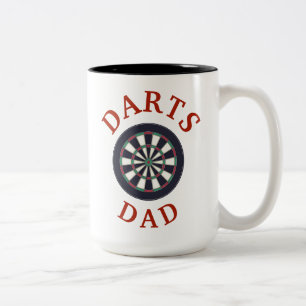 Beste "DARTS DAD" ooit! Vaderdag Tweekleurige Koffiemok