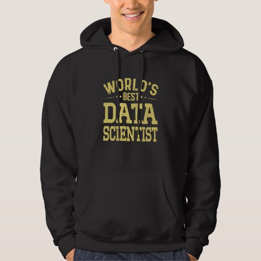 Beste Datawetenschapper ter Wereld Functietitel Da Hoodie (Voorkant)