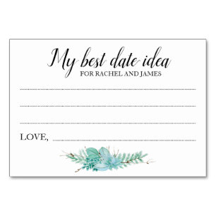 Beste Date Idee Trouwdouche Succulent Kaart