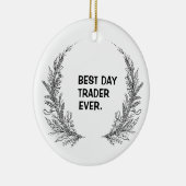 Beste Day Trader Ooit Kerst Ornament (Rechts)