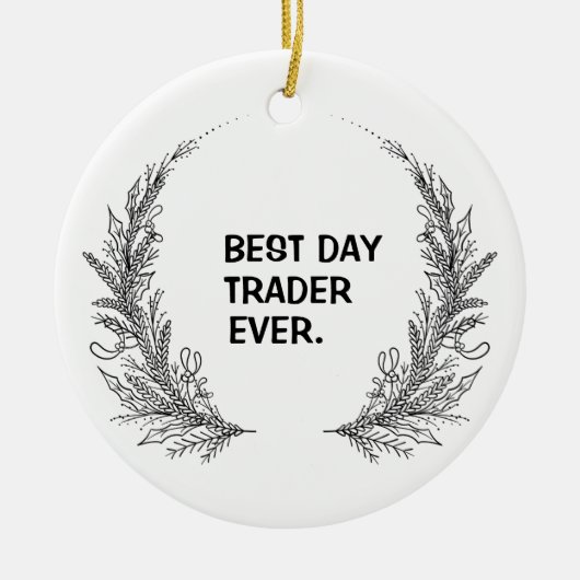Beste Day Trader Ooit Kerst Ornament (Voorkant)