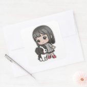 Beste deals voor Black Friday 😻🐾 ˖ 🐕| -70%|| Vierkante Sticker (Envelop)