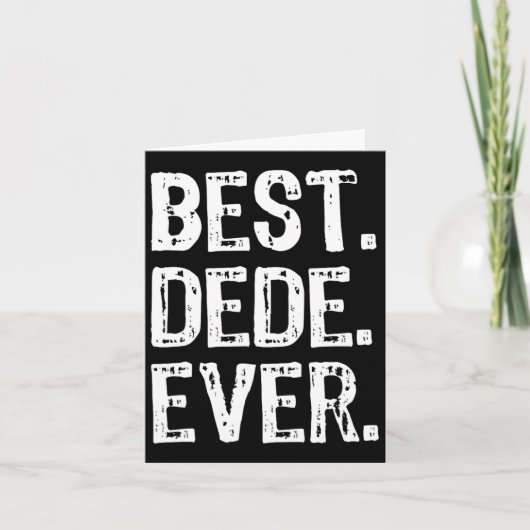 Beste Dede Ooit Grappig Cool Kaart (Voorkant)