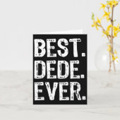 Beste Dede Ooit Grappig Cool Kaart (Gele Bloem)