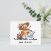 Beste deel van de pensionering briefkaart (Staand voorkant)