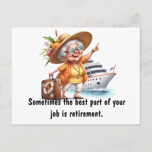 Beste deel van de pensionering briefkaart (Voorkant)
