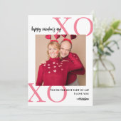 Beste deel van me xoxo romantische foto Valentijns Feestdagenkaart (Staand voorkant)
