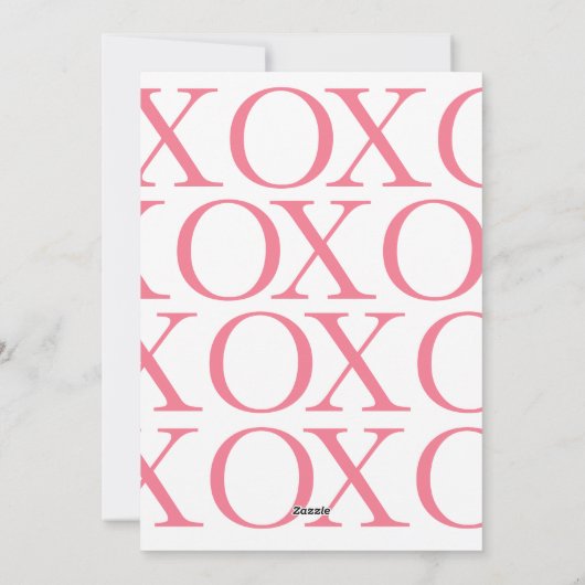 Beste deel van me xoxo romantische foto Valentijns Feestdagenkaart (Achterkant)