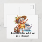 Beste deel van pensionering briefkaart (Voorkant / Achterkant)