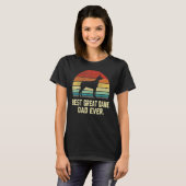  beste deen pap ooit hond t-shirt (Voorkant volledig)