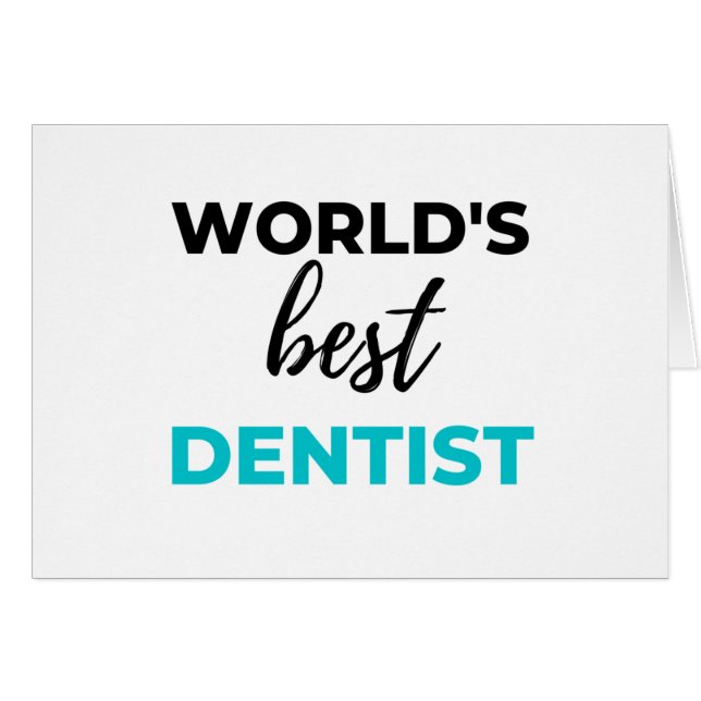 Beste Dentist 2 ter wereld (Voorkant Horizontaal)