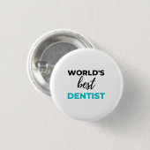 Beste Dentist 2 ter wereld Ronde Button 3,2 Cm (Voorkant /achterkant)