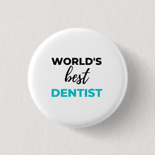 Beste Dentist 2 ter wereld Ronde Button 3,2 Cm