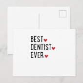 Beste Dentist ooit Briefkaart (Voorkant / Achterkant)