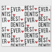 Beste Dentist ooit Cadeaupapier (Vlak)