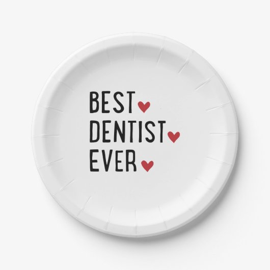 Beste Dentist ooit Papieren Bordje (Voorkant)