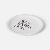 Beste Dentist ooit Papieren Bordje (Gekanteld)
