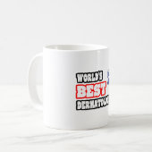 Beste dermatoloog ter wereld koffiemok (Voorkant links)