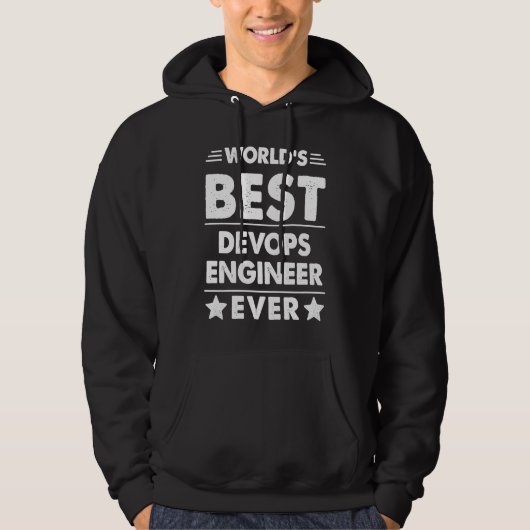 Beste Devops-ingenieur ter wereld ooit Hoodie (Voorkant)