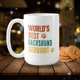  Beste dienst van de Wereld {Uw Hondenras} Koffiemok